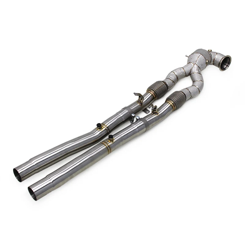 

OEM Exhaust System Header With Heat Shield For Audi RS3/TTRS 2.5T 2023-2024 Stainless Steel Catted Downpipe