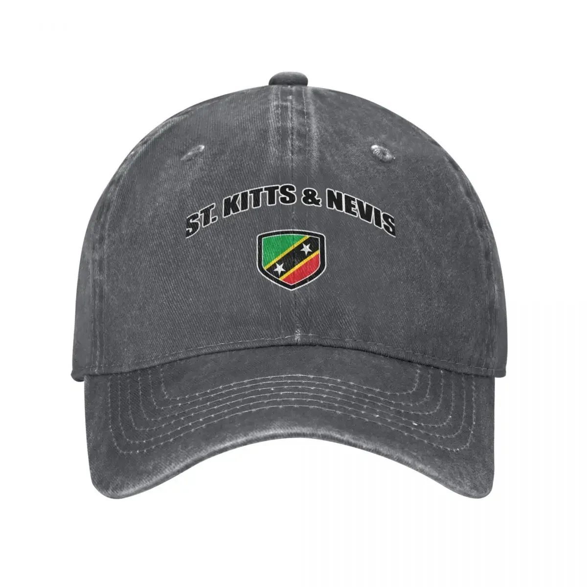 St Kitts and Nevis Sport With Patriotic Flag Shield Baseball Cap fishing caps man Golf Cap Boy Women's