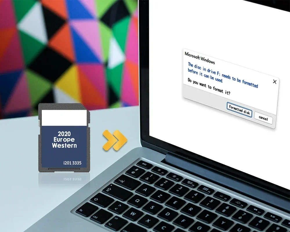 RNS 310 V12 أوروبا الغربية تستخدم لعلبة 2K من 2005 إلى 2017 Sat NAV GPS خريطة غطاء بطاقة ألمانيا فنلندا فرنسا جبل طارق #2