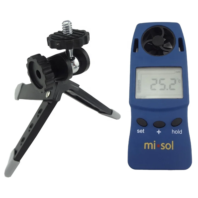 Misol 10 sets WS4000 Tripod wind speed wind chill thermometer thermometer handheld Anemometer