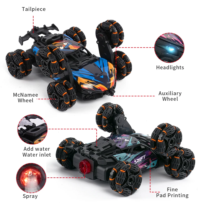 RC Car Children Toys Remote Control Car Toys For Boys Radio Control Six-wheeled Stunt Car Electric Car Kids Toys Gift