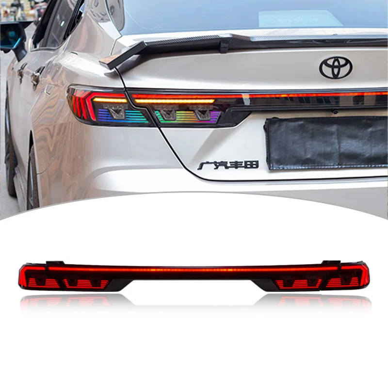 

Светодиодные задние фонари для Toyota Camry 9-го поколения 2024-2025 L LE SE XLE XSE TRD гибридный задний фонарь в сборе