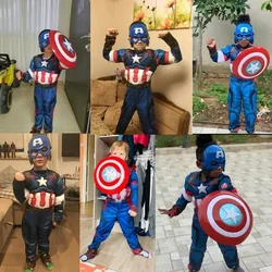 2024Cosplay Costume Children Fantasy Comic Movie Boy Avengers Muscle Super Hero Anime Party One Piece Halloween