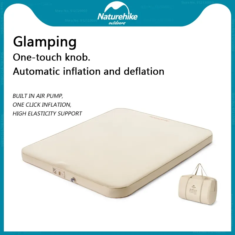 

Naturehike Ultralight Self-inflatable Air Mattress Camping Portable Sponge Inflatable Mat Outdoor Cushion With Pump 2-3 Person