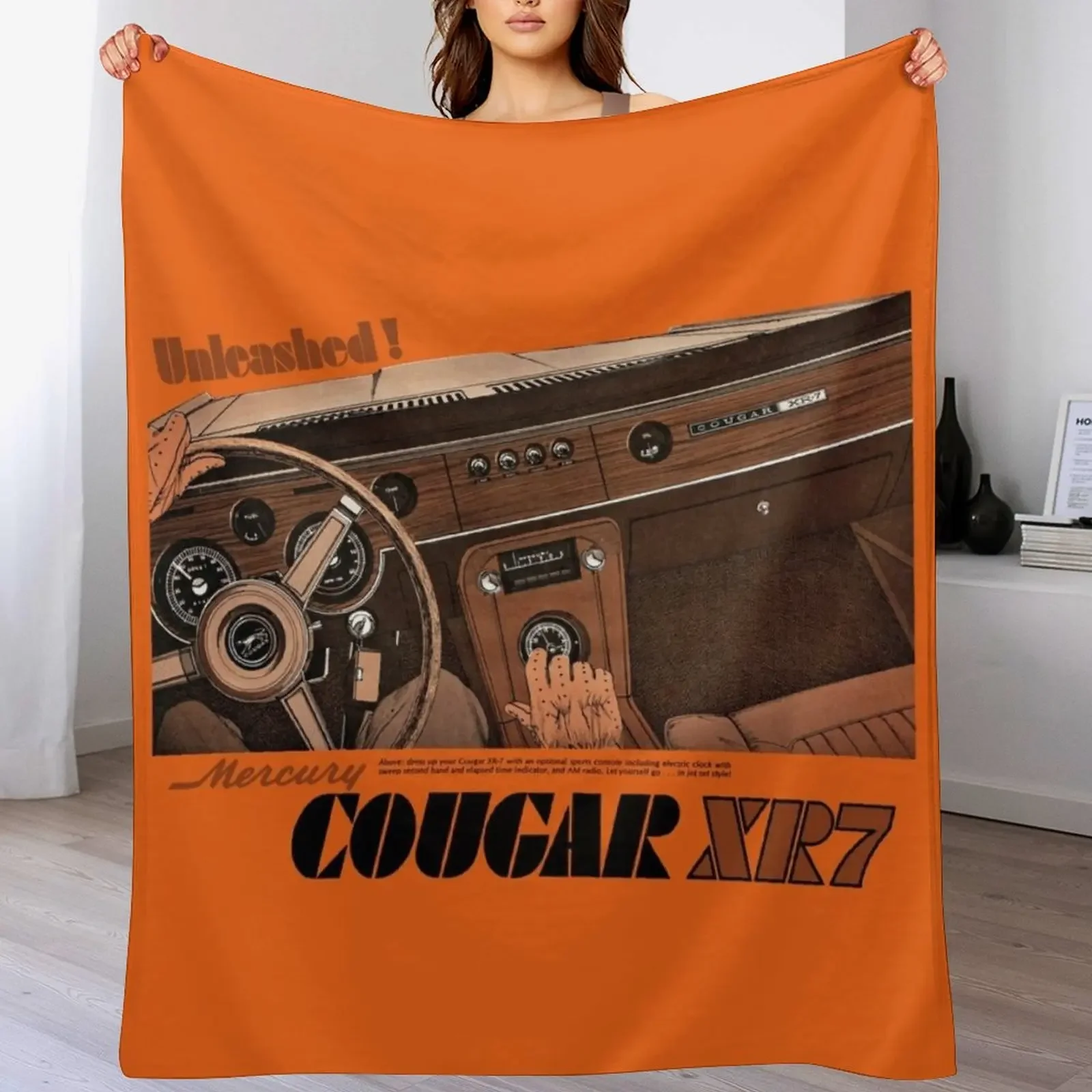 MERCURY COUGAR XR7 Manta decorativa elegante, regalo para amigos, compañeros de habitación