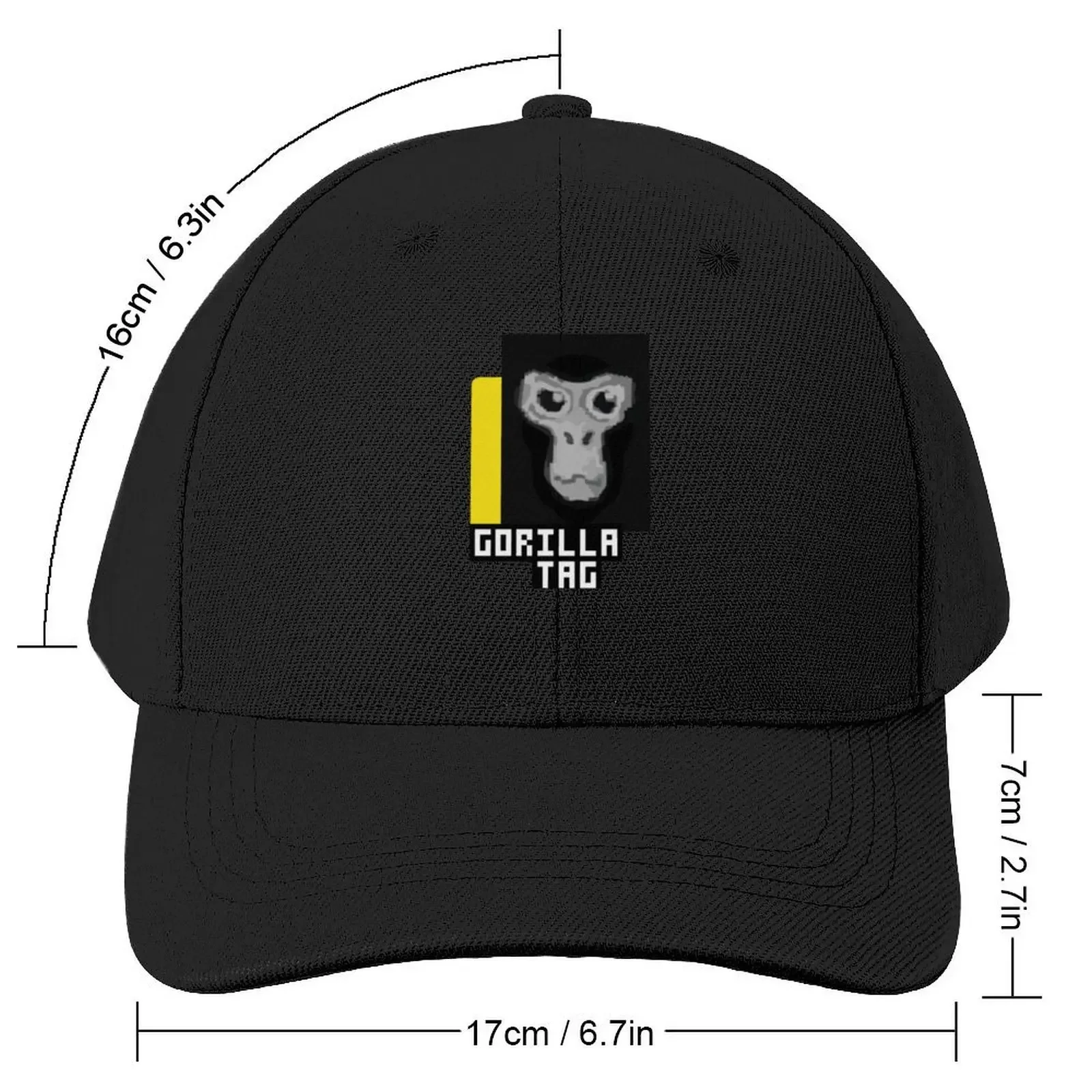 gorilla tag pfp maker Gorilla Tag yellow Baseball Cap funny hat Streetwear Rave Men Hats Women's