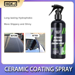 Revêtement de voiture en céramique cire de polissage rapide hydrophobe liquide verre imperméable peinture en aérosol Nano scellement Auto détails HGKJ S6