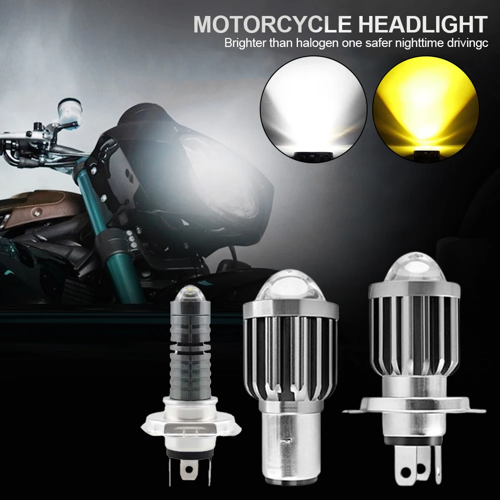 دراجة نارية المصباح H4 H6 12 فولت LED موتو عالية/منخفضة شعاع Led لمبات 2000LM السوبر مشرق الدراجات البخارية Autobike الضباب مصباح ضوء