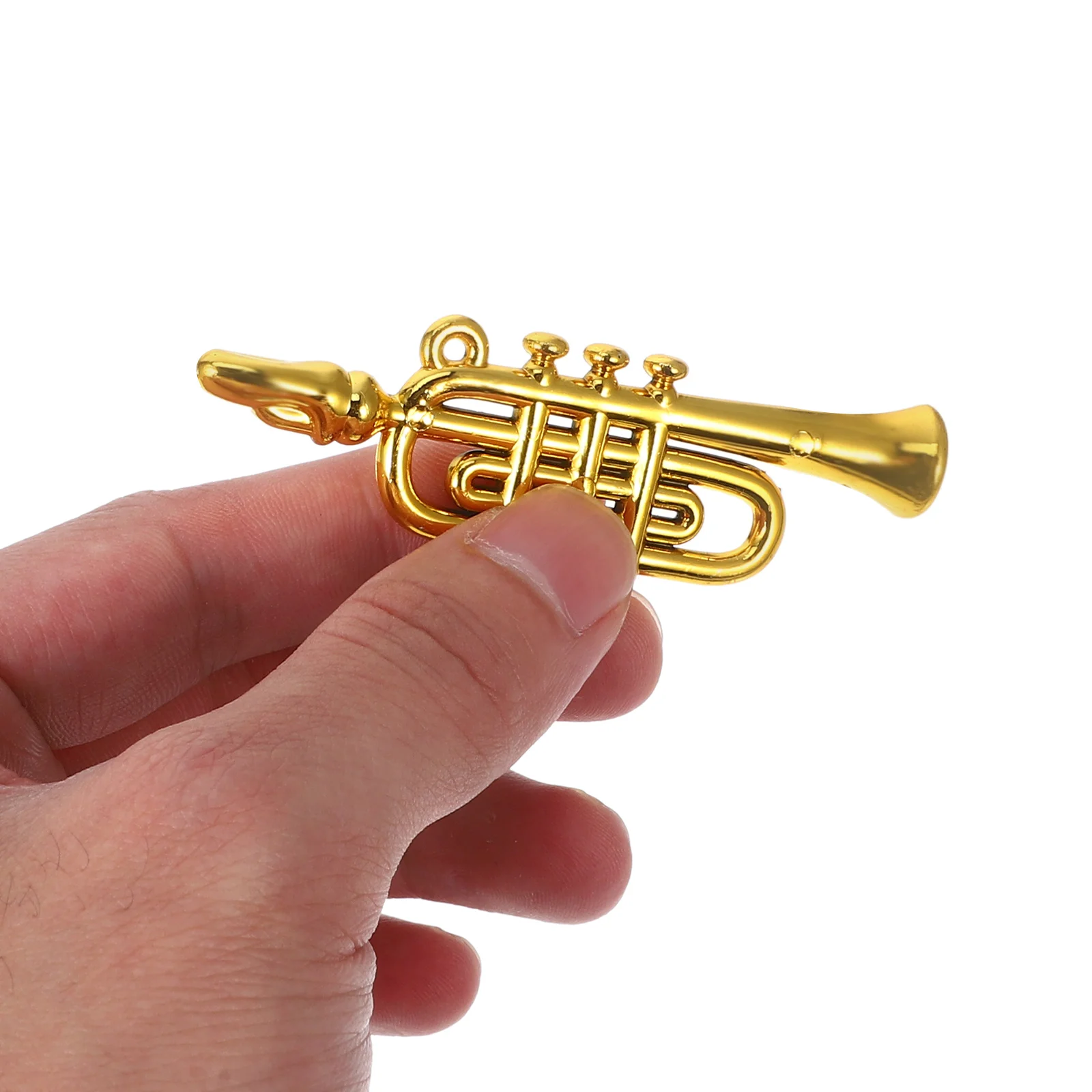 4 Pcs Mini Musical Instrument Ornaments Toy Trumpet Toys Home Accessories Dollhouse Model Holiday Gifts Saxophone Small