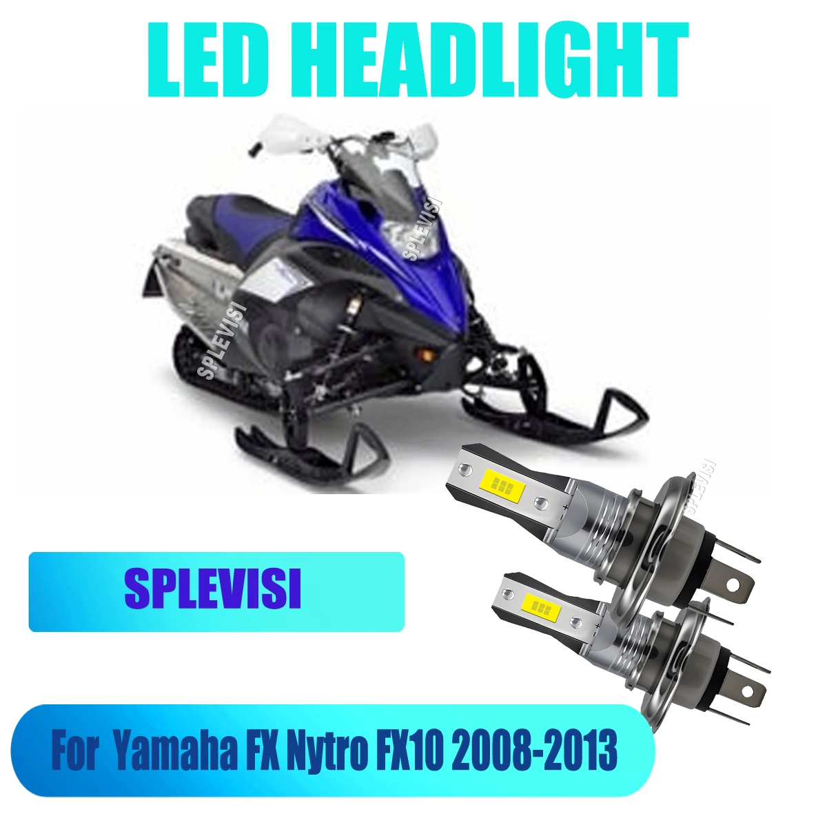 

H4 LED White Headlight Bulb 12V 45W 4500LM - Motorcycle Acessories For Yamaha FX Nytro FX10: 2008 2009 2010 2011 2012 2013