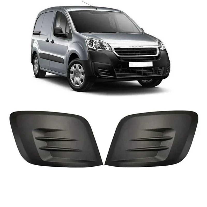 

Front Bumper Lower Fog Light Grille Cover Left Right 2 Pcs High Performance For Citroen Berlingo Peugeot Partner Tepee 2015-2019