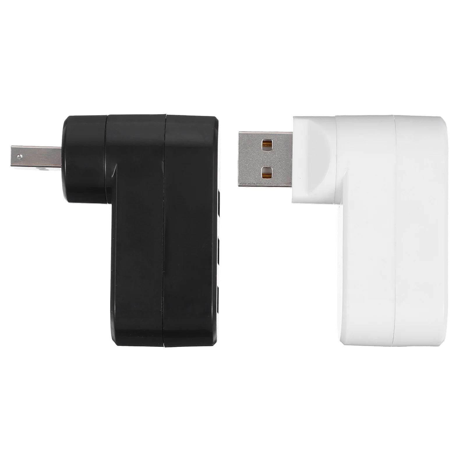 

2pcs 3 Port Hub Usb 2.0 Splitter Plastic Multi Port Adapter For Computer Data Transfer Charging Expand Simultaneously Compatible