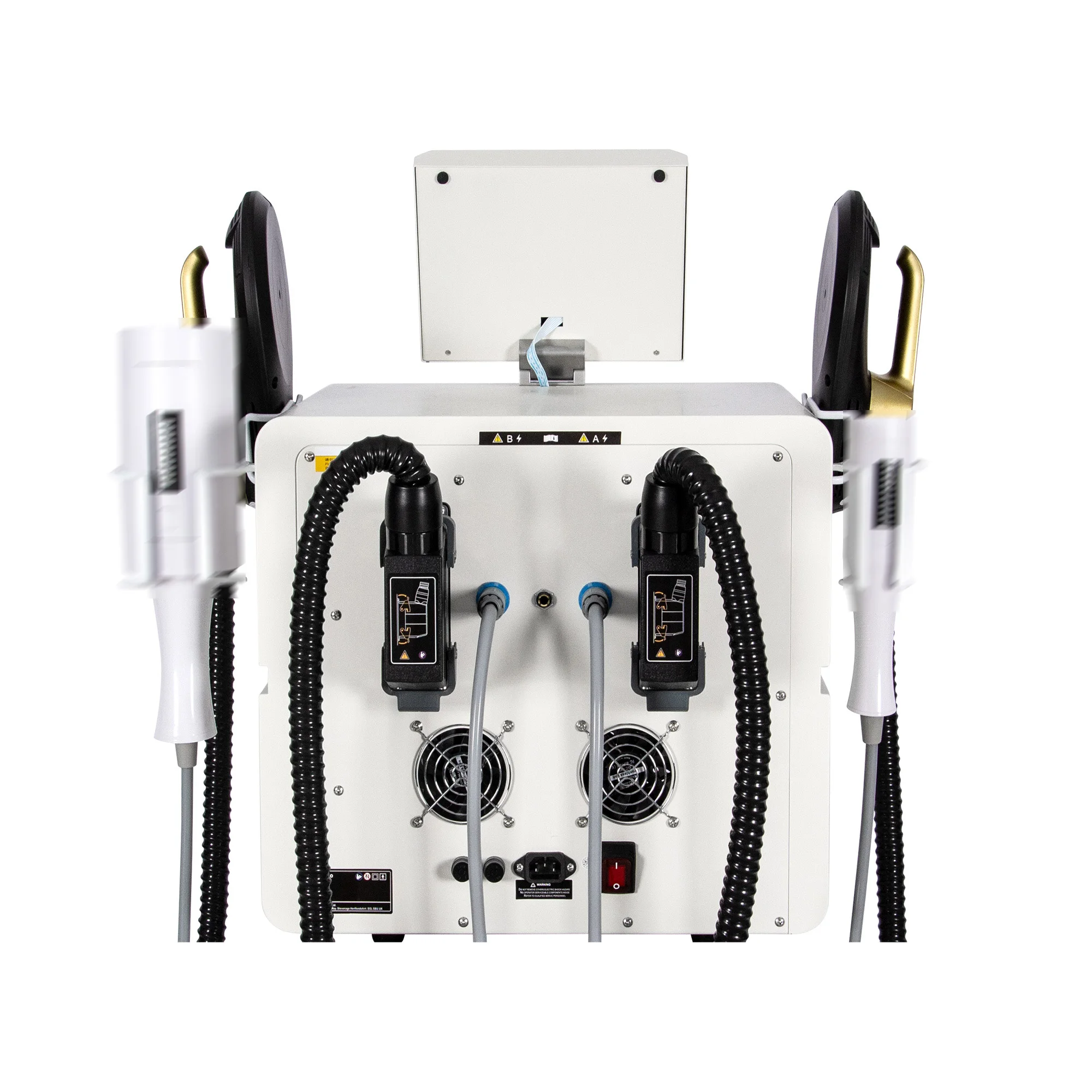 

Myoslim New Desktop RF Body Shaping Machine Roller Fat Reduction And Magnetic Slimming EMS Body Shaping And Weight Loss White