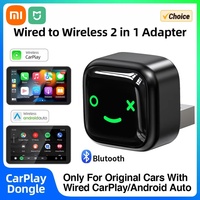 Xiaomi 2 IN 1 Wireless CarPlay Android Auto Adapter Smart Mini Box Fast Connection For Ford/Toyota/Honda/Audi/VW/Benz Plug Play