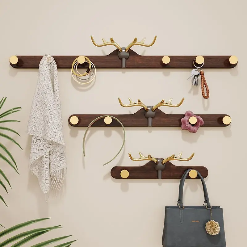 

Deer Antlers Style Wall Hanging Clothes Hooks Door Entrance Hall Hangers Clothes Hook Living Room Bedroom Coat Racks Storage