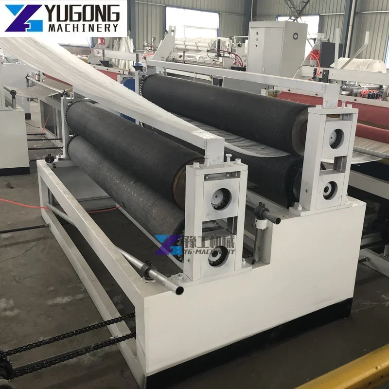 Automatic Embossing Cutting Toilet Paper Manufacturing Machinery Price Tissue Paper Rewinding Making Machine
