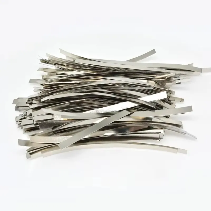 50pcs Nickel Plated Steel Strip Nickel Plate Strap Strip Sheets For 18650 Battery Spot Welding Machine Welder Spot Welder
