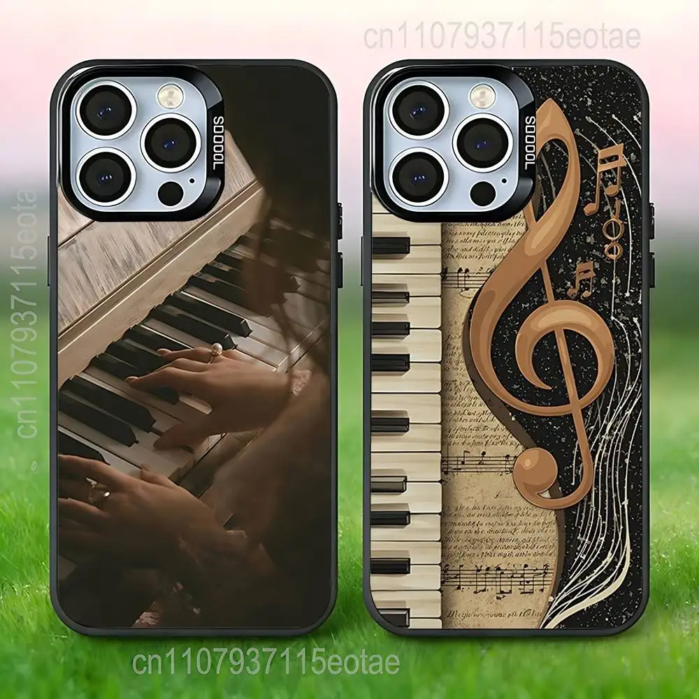 

Piano Classical Music Black Phone Case Compatible with iPhone 17 16 15 14 13 12 11, Pro, Max, Plus, E, Air, Mini
