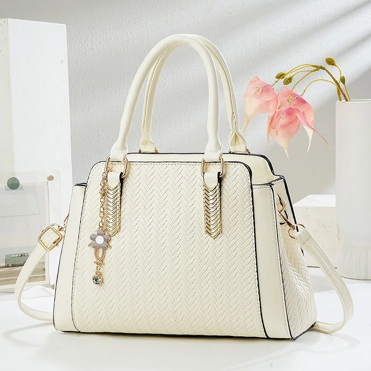 New Chinese Style Embroidered Handbag Birthday Gift Women's Shoulder Bag Mom Model Fashionable PU Leather Crossbody Bag