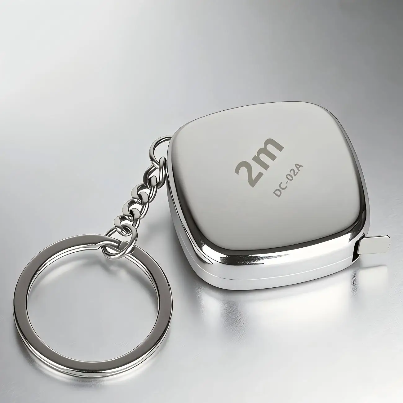 Portable keychain, small tape measure, compact and convenient to fit directly into a pocket, small measuring decorative pendant