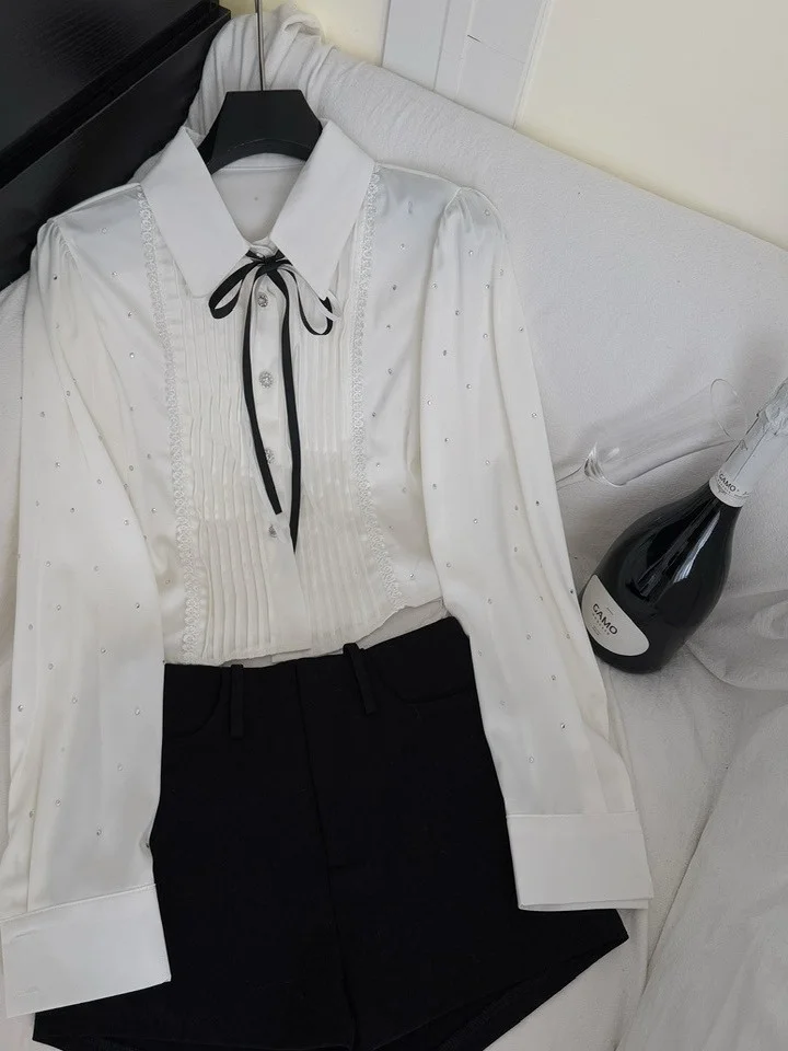 Sweet Sle ort Length Heavy Du Rhinestone Long Sve irt للفتيات ألياف البوليستر المقاومة للتشوه في الشتاء...
