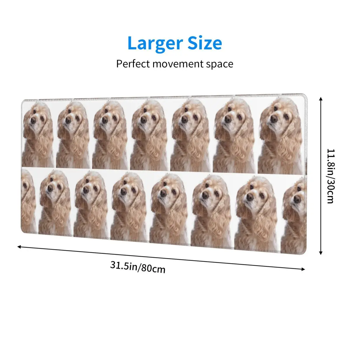Large Mouse Pad American Cocker Spaniel Dog Animal Gamer PC Laptop Mats Keyboard Carpet Computer Gaming Office Desk Mat