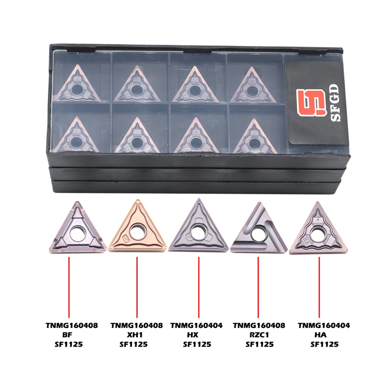 TNMG 160404 HA SF1125 Metal Lathe Tools External Turning Tools Tnmg 160408 Tablet Carbide Inserts Cnc Cutter Lathe Blade