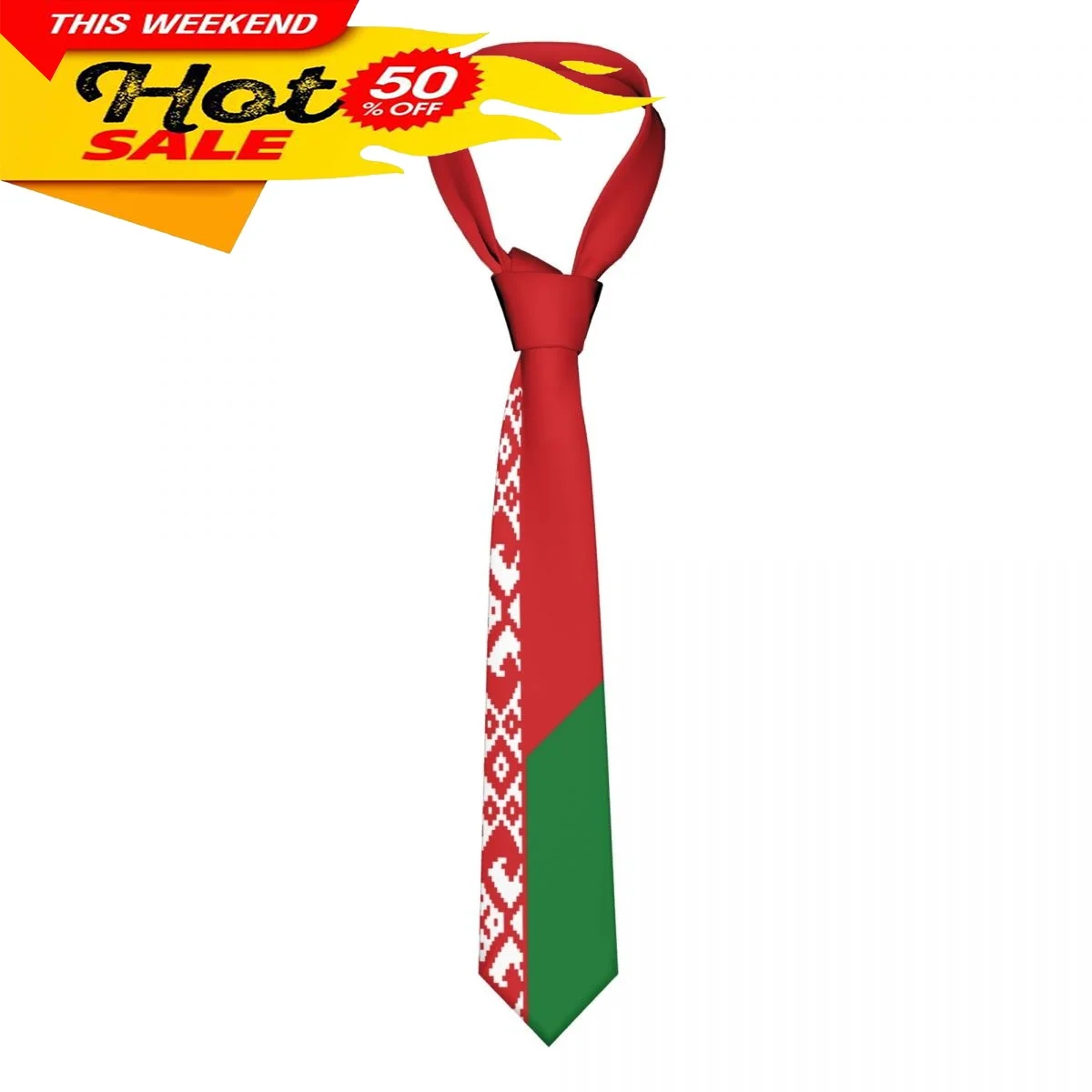 Belarus Flag Tie Emblem Necktie Men Women Neck Ties Casual Plaid Tie Suits Slim Wedding Party Business