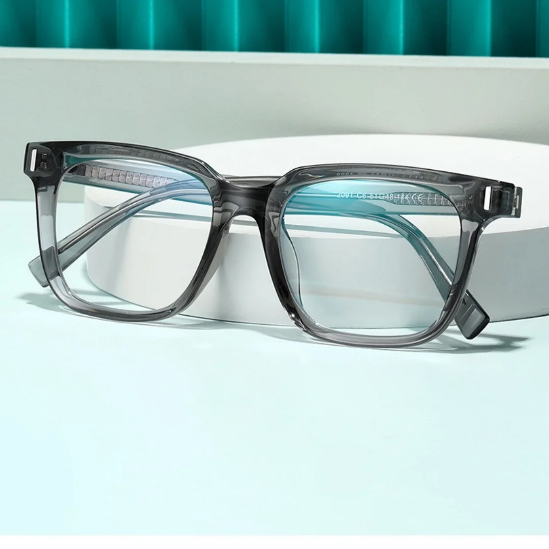 

Fashion Women Myopia Glasses Frame Trend TR90 Anti-blue Light Luxury Square Custom Prescription Eyewear 0 -0.5 TO -6.0