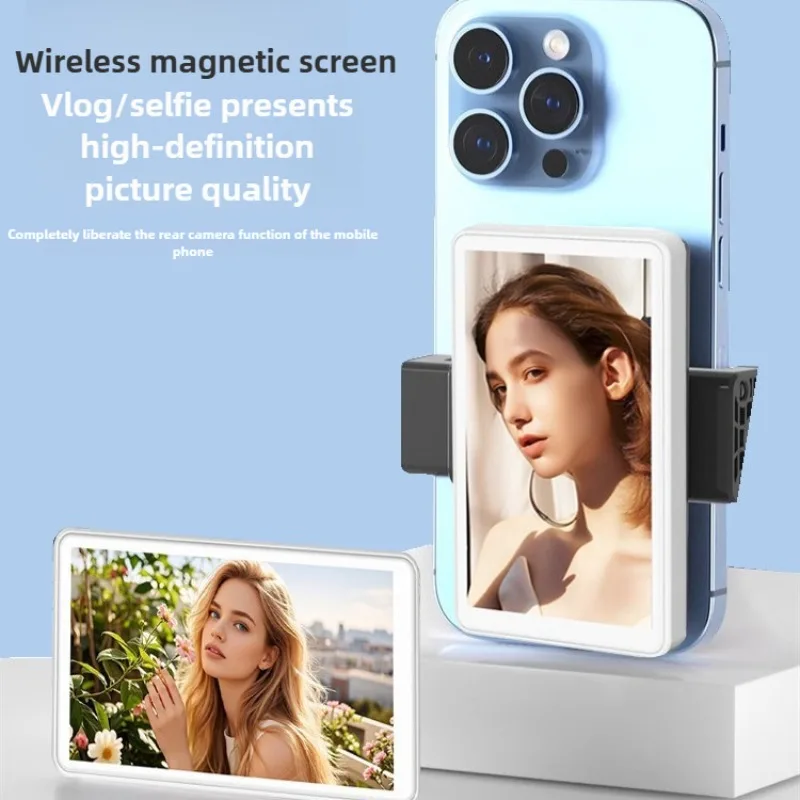 携帯電話磁気写真撮影多機能スクリーンワイヤレス自撮り伝送モニター同期ライブブロードキャスト Vlog