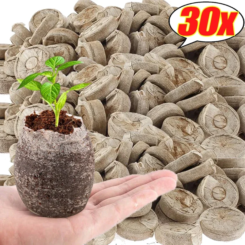 Garden Seedling Starting Pellets Soil Blocks Compressed Soil Pellets Non Woven Planting Plugs Seedling Blocks Garden Supplies