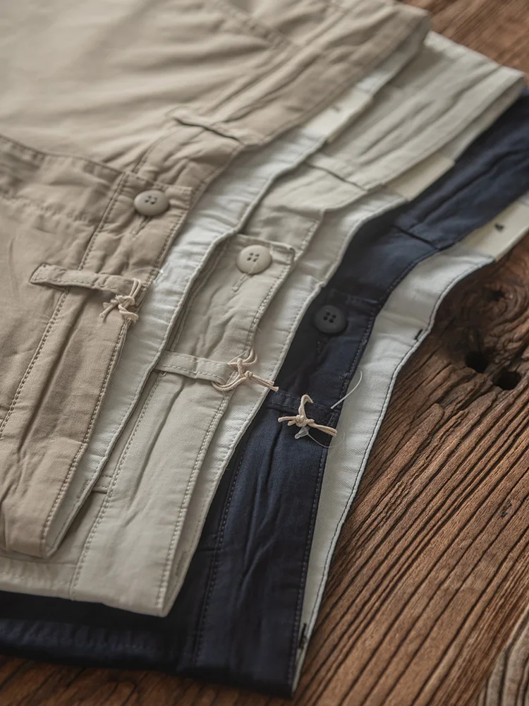 

Comfortable Slim Fit Men's Casual Pants Spring Autumn Lightweight Elastic Straight Leg Chino Workwear American Retro Sle