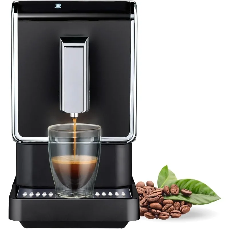 Fully Automatic Espresso and Coffee Machines with Built-in Grinder, No Coffee Pods Required