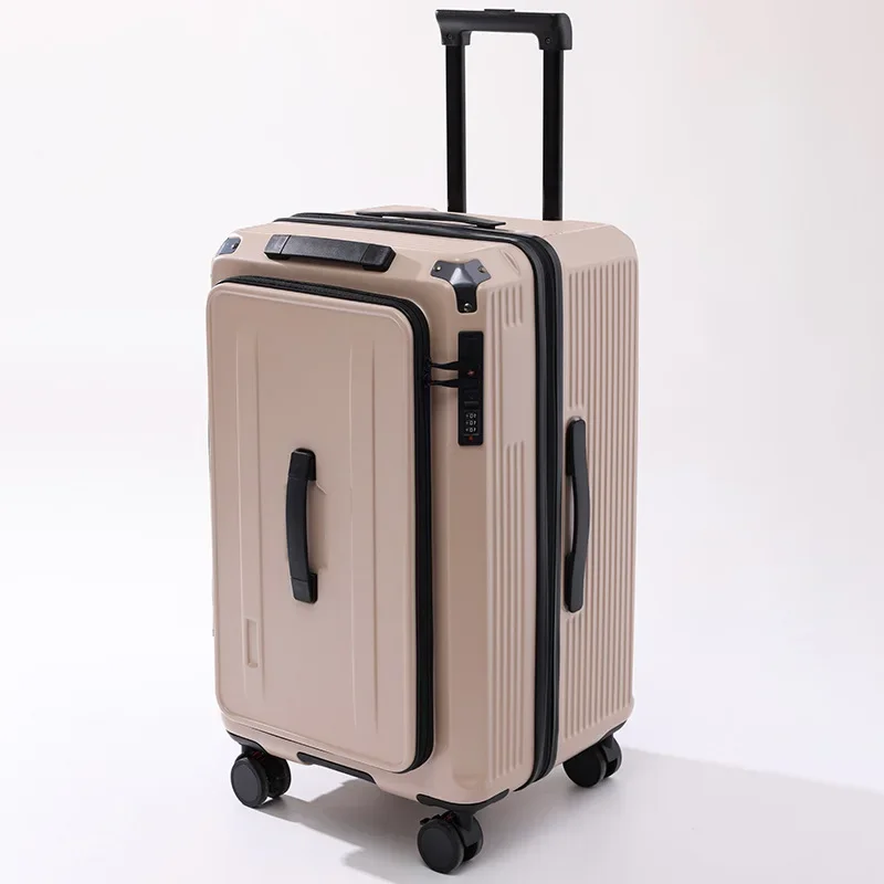 

Side open lid deep warehouse 5 wheels large capacity luggage