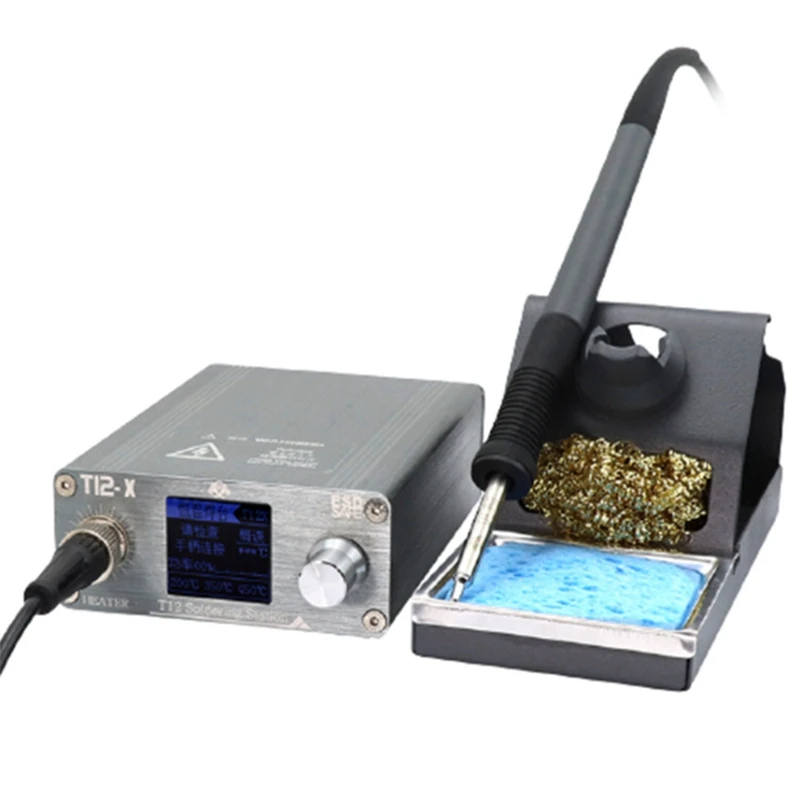 

T12-X Soldering Station Electronic Welding Iron LED Digital Display BGA Rework Station Welding Tools EU Plug