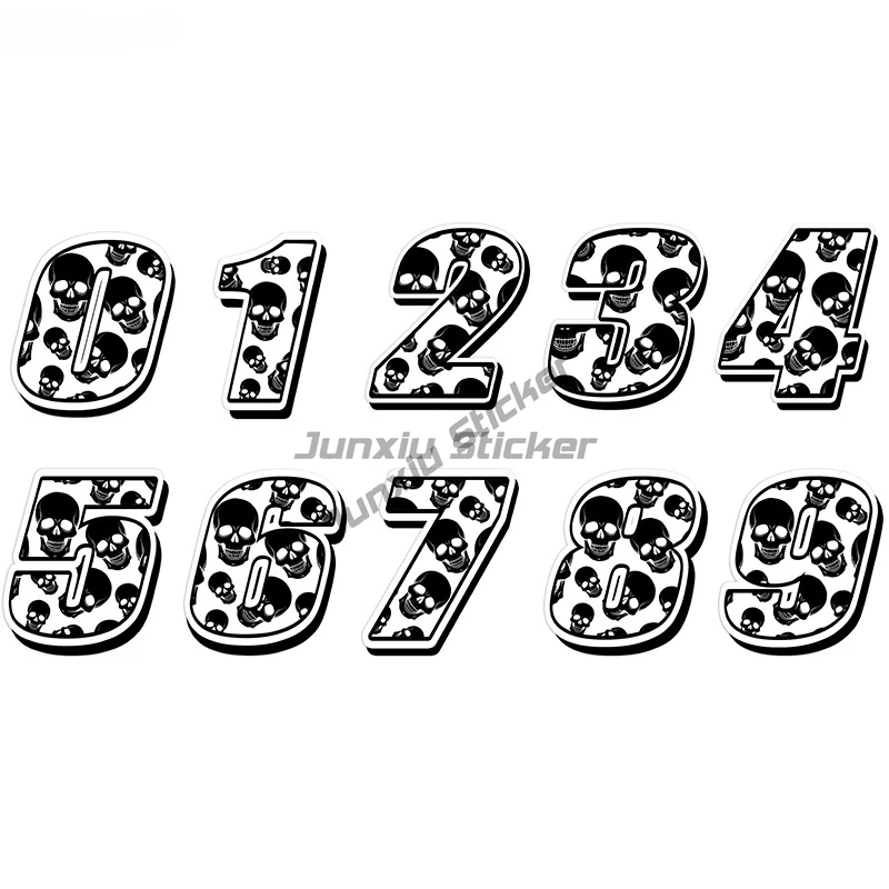 

Classic Design Car Styling Racing Number Camouflage Sticker Motocross Auto Stickers Bike Waterproof Decals