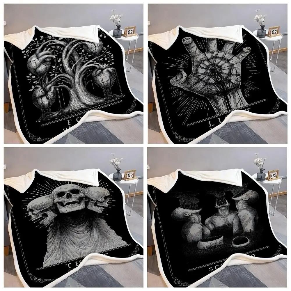 H-Hunt S-Showdown Metal Sign Game Throw Flanella Soffice coperta morbida Calda pelle-friendly per divano letto Ufficio Pisolino invernale