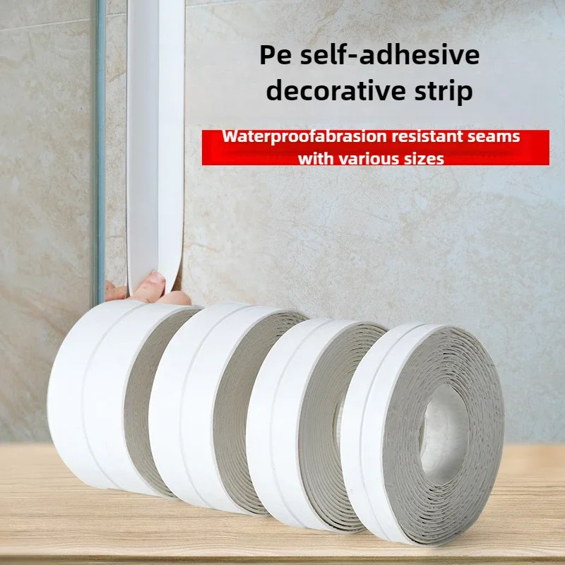 Wasserdichtes und schimmelresistentes Dichtungsband – Wandaufkleber mit Spaltfüller für Küche und Bad, Bodenfliesen, wasserfest
