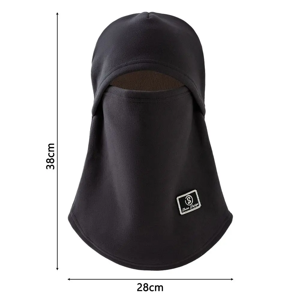 Winter Velvet Fleece Balaclava Hat Warm Windproof Helmet Hat Wrap Mask Dustproof Mask Cap Unisex