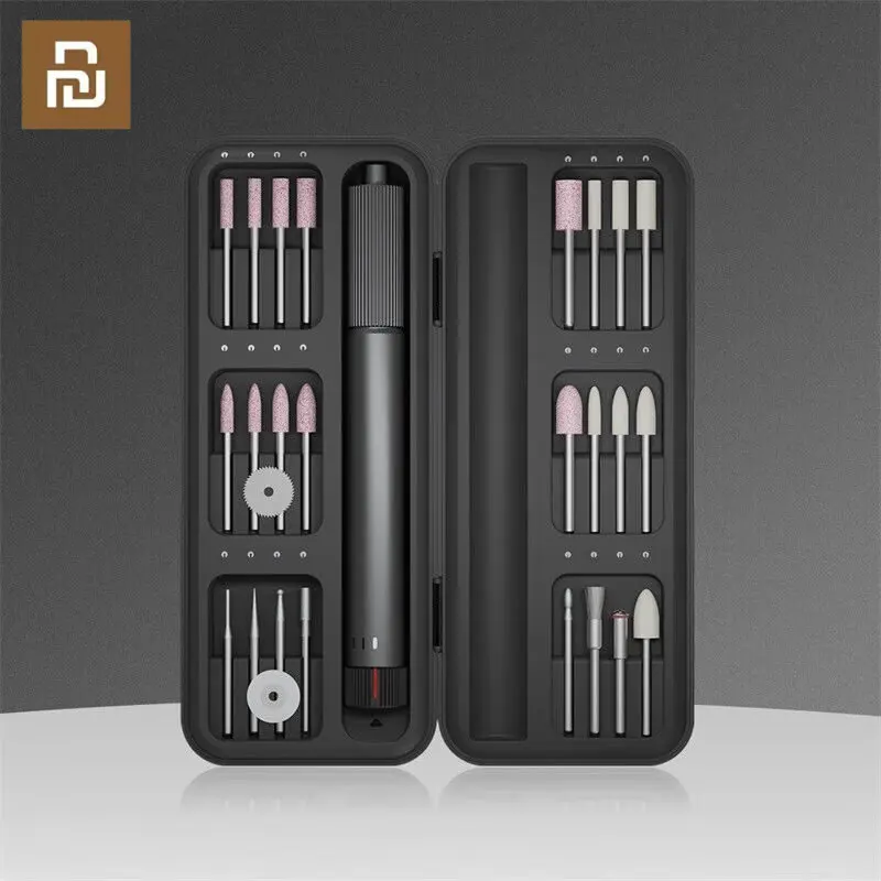 xiaomi duka atuman mini broca caneta escultura eletrica gravador rotativo de velocidade variavel rebarbadora de polimento home handtool kit 01