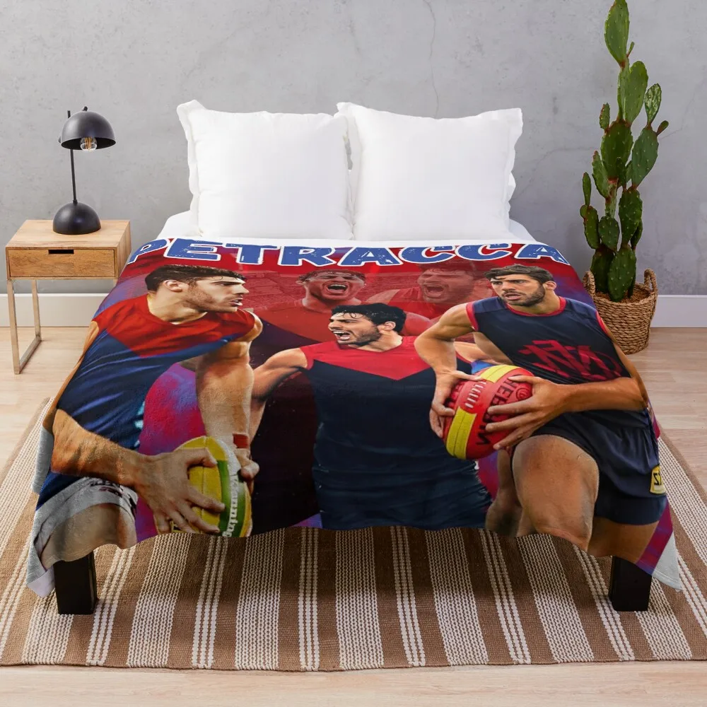 Christian Petracca Melbourne Football Club AFL Throw Blanket For Decorative Sofa sofa bed Thermals For Travel Warm Blankets