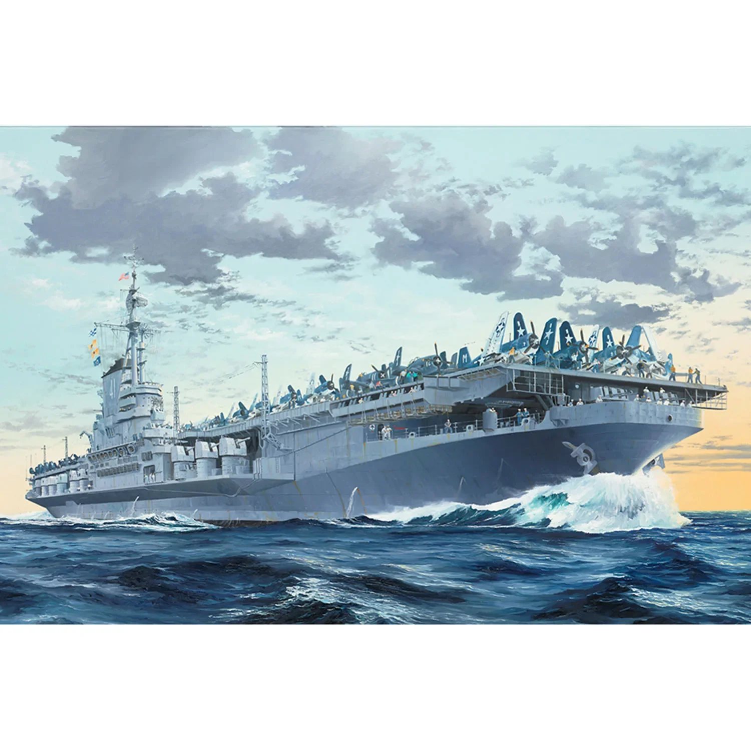 Plastikowy Trumpeter 05634 1/350 USS Midway CV-41 lotniskowiec statek wojskowy łódź statyczny wyświetlacz zestawy do budowania modeli TH24108