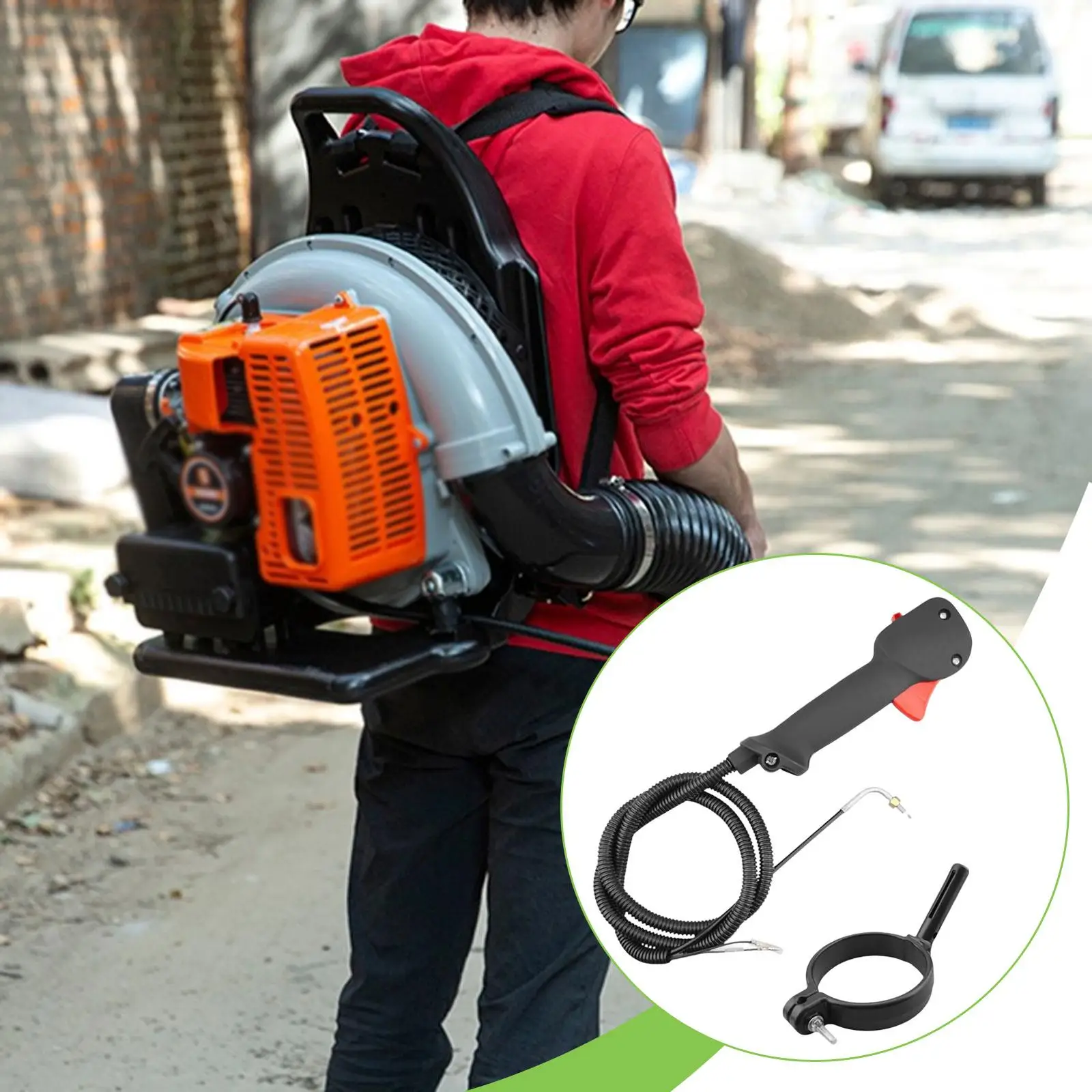 

577241201 Throttle Control Lever Replacement Easy to Install Attachment Accessories Black for Right Hand Ebz6500rh Ebz8500rh