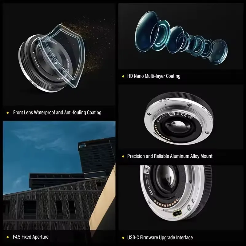 VILTROX 28 مللي متر F4.5 كامل الإطار فطيرة التركيز التلقائي AF الإنسانية عدسة لسوني E نيكون Z A7C ZVE10 Z6 Z7 z9 ZFC ZVE10II A6400 A6600