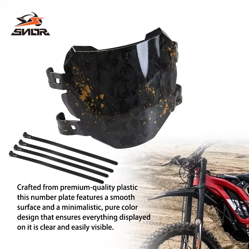 SNOR Racing Front Number Plate Plastic Fairing Cover Guard For Talaria Sting Light Bee X S Electric Dirt Bike Motorcycle Parts