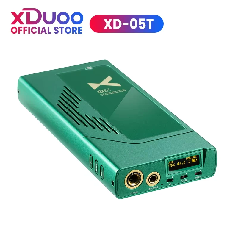 

XDUOO XD05T Dual ES9039Q2M Portable DAC & Headphone Amplifier XD-05T Amplifier