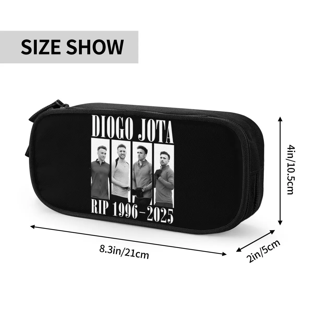 Diogo Jota Soccer Football مقلمة مقلمة للفتيات والأولاد أكياس تخزين كبيرة مكتب سستة القرطاسية