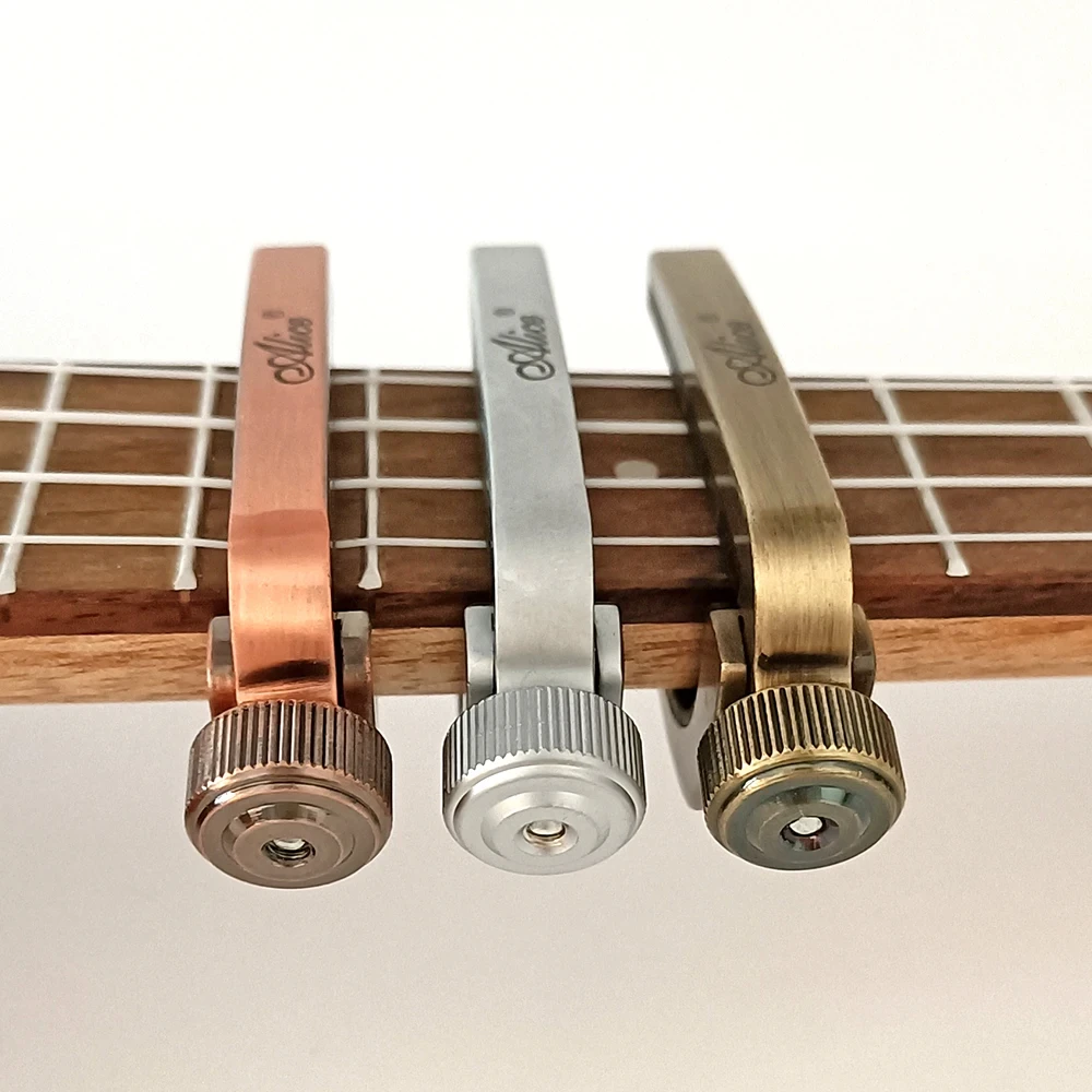 Alice Guitar Capo Adjustable Roller Metal Perfect Quick Change Tune for Electric Acoustic Guitar, Bass, Violin
