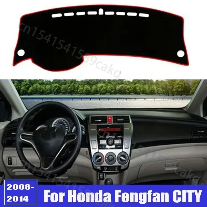 For Honda Fengfan Car Dashboard Avoid Light Pad Instrument Platform Desk Cover Mat Carpets 2008 2009 2010-2014 Car Accessories