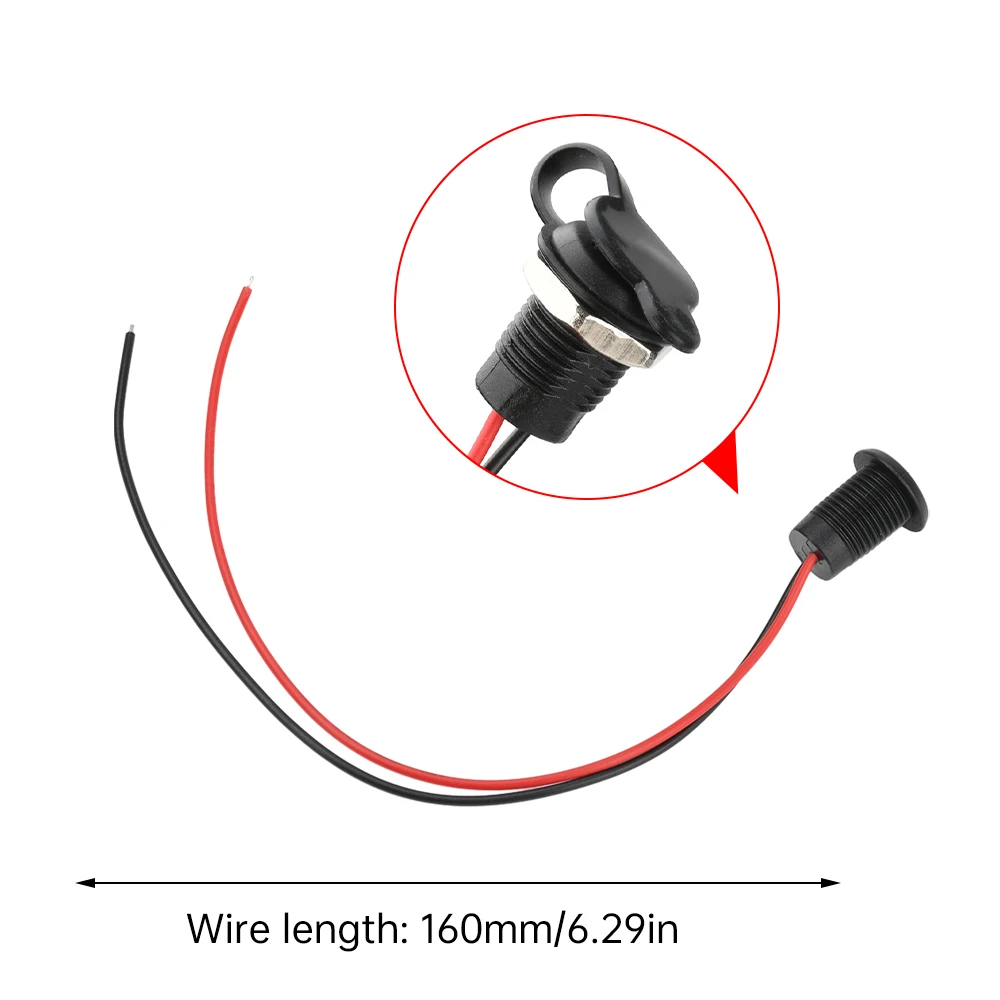 Cable USB tipo c de 2 pines, conector impermeable, base hembra de compresión directa, interfaz de carga con soldadura